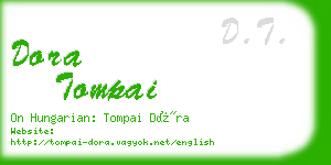 dora tompai business card